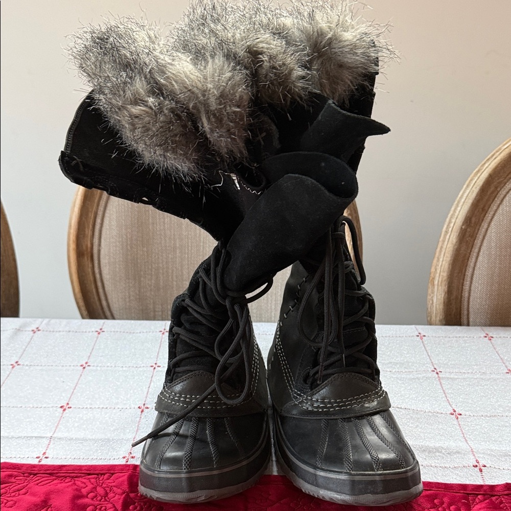 Sorel Cate the Great Black Women's Winter Boots Size 10 - Picture 9 of 9